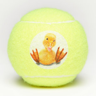 Balles De Tennis Ballons de tennis amusant Joyeux canard jaune