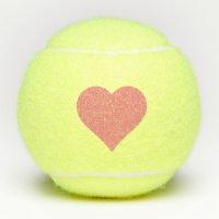 Ballons de tennis de Coeur Rose