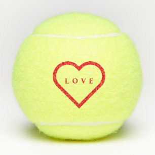 Balles De Tennis Ballons de tennis de coeur rouge - Amour - Votre c