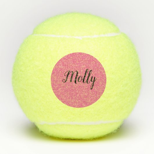 Balles De Tennis Bals de tennis de filles de Monogramme (Devant)