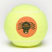 Balles De Tennis Bals de tennis d'Halloween Black Spider (Devant)