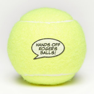 Balles De Tennis Bande dessinée de nom personnalisé Message Pop Art