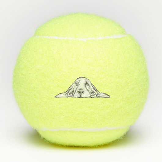 Balles De Tennis basset blanc (Devant)