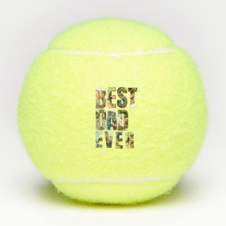Balles De Tennis Best Dad Ever | Photo Collage Placeholder Template