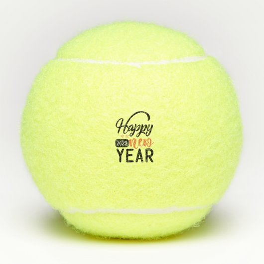 Balles De Tennis Bonne année 2022 (Devant)
