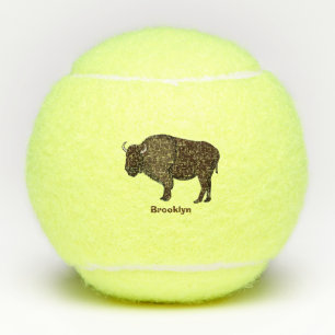 Balles De Tennis Bonne illustration de bison américain