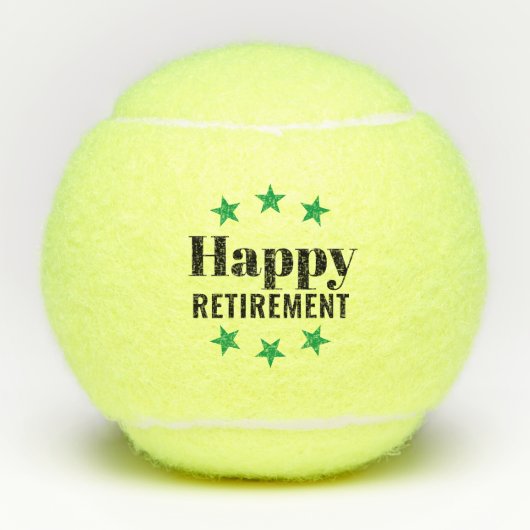 Balles De Tennis Bonne retraite Green Star (Devant)