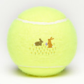 Balles De Tennis Bonnets de Pâques et jonquilles (Dos)