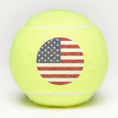 Balles De Tennis Boule de tennis de pénn avec drapeau des USA (Devant)