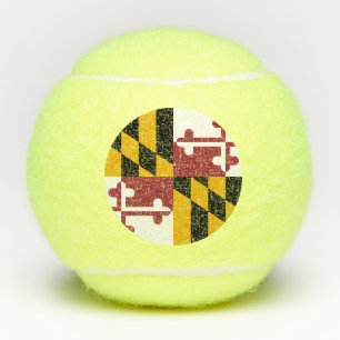 Balles De Tennis Boule de tennis de pénn avec drapeau du Maryland,