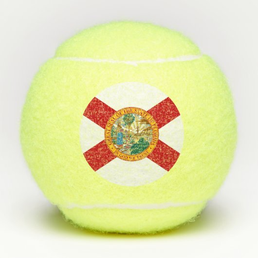 Balles De Tennis Boule de tennis Penn avec drapeau de Floride, USA (Devant)