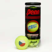 Balles De Tennis Boule de tennis Penn avec drapeau de la Tchéquie (Boîte)
