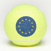 Balles De Tennis Boule de tennis Penn avec drapeau de l'Union europ (Devant)
