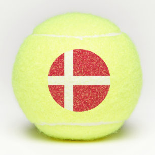 Balles De Tennis Boule de tennis Penn avec drapeau du Danemark