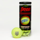 Balles De Tennis Bulldog Tennis Balls I Love Pets (Boîte)