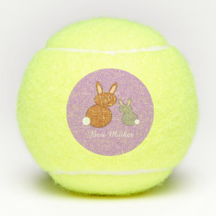Balles De Tennis Bunnies Fête des mères Personnalisé
