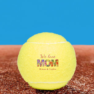 Balles De Tennis Cadeau coloré de la fête des mères - Fleur d'amour