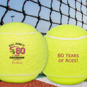 Balles De Tennis Cadeau de tennis pour son 80e anniversaire - Toujo
