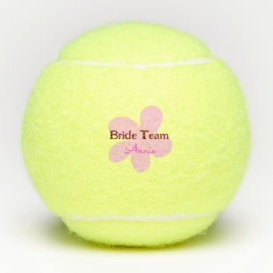 Balles De Tennis cadeau simple minimal demoiselle d'honneur texte a