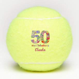 Balles De Tennis Cadeaux de tennis personnalisés 50e anniversaire 5