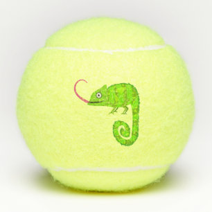 Balles De Tennis Caméléon vert mignon
