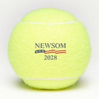 Balles De Tennis Campagne électorale Gavin Newsom 2028 Drapeau amér