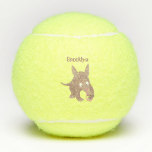 Balles De Tennis Caricature amusante de Aardvark