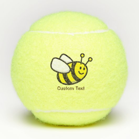 Balles De Tennis Caricature d'abeille (Devant)