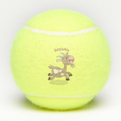 Balles De Tennis Caricature de chèvre billy joyeux (Dos)