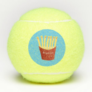 Balles De Tennis Caricature de frites Cute kawaii fast food