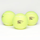 Balles De Tennis Caricature de lézard rouge (Multiple)