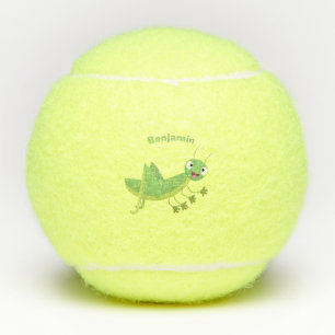 Balles De Tennis Caricature d'une pâtisserie joyeux verte