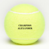 Balles De Tennis Champion avec nom personnalisable (Dos)