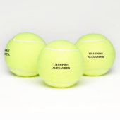 Balles De Tennis Champion avec nom personnalisable (Multiple)