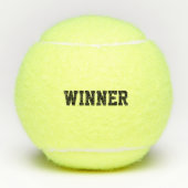 Balles De Tennis Champion Motivationnel de la Typographie (Devant)