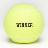 Balles De Tennis Champion Motivationnel de la Typographie (Devant)