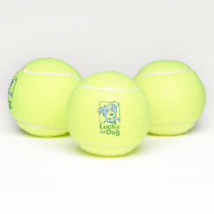 Balles de tennis chanceuses de chien (placez de 3)