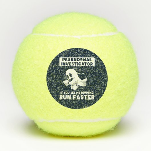 Balles De Tennis Chasse aux fantômes Paranormal Enquêteur Exécuter  (Devant)