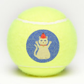 Balles De Tennis Chat de Noël mignon (Dos)