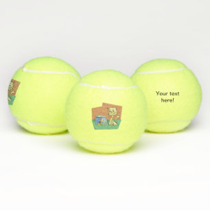 Balles De Tennis Chat et cuvette de poisson