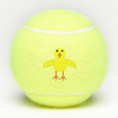 Balles De Tennis Chick Pâques mignon (Dos)