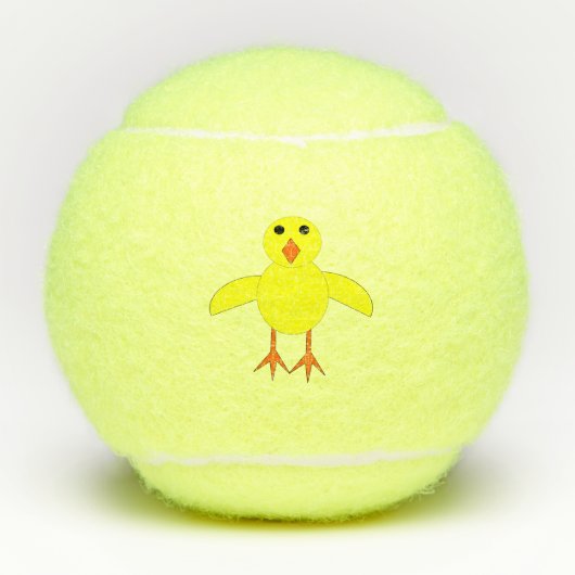Balles De Tennis Chick Pâques mignon (Devant)