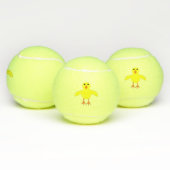 Balles De Tennis Chick Pâques mignon (Multiple)