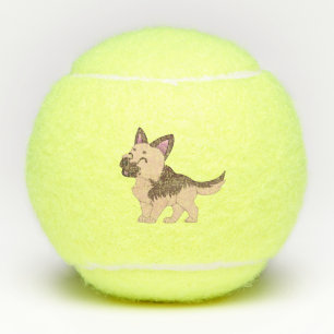Balles De Tennis Chien berger allemand de Kawaii