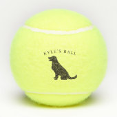 Balles De Tennis Chien personnalisé (Dos)