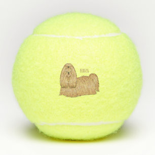 Balles De Tennis Chih tzu long cheveux dessin de chien