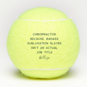 Balles De Tennis Chiropratique Drôle Dire Sport Personnalisé