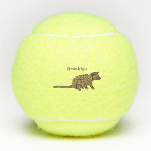 Balles De Tennis Civet de mûte luwak, dessin animé