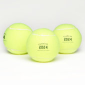 Balles De Tennis Classe avec nom de l'école Vert (Multiple)