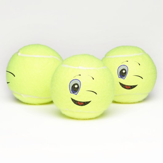 Balles De Tennis Cligner de l'oeil Emoji (Multiple)
